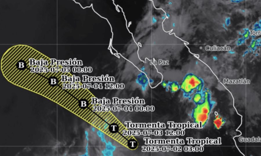Huracán Flossie se debilita a tormenta tropical