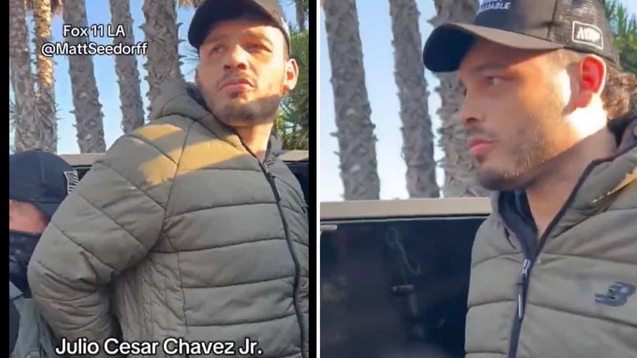 Revelan primeras imágenes del arresto de Julio Cesar Chávez Jr.