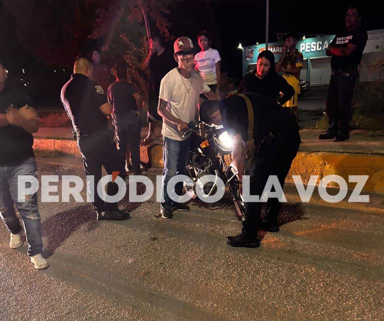 Por culpa de bache ´Costalea´ motociclista
