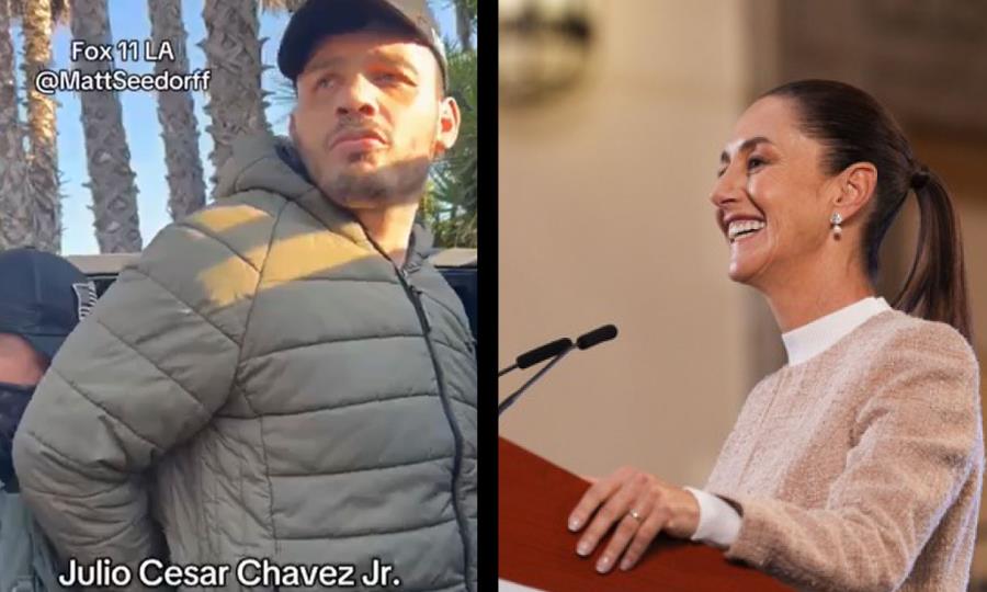 Sheinbaum desconocía orden de arresto contra Julio Cesar Chávez Jr