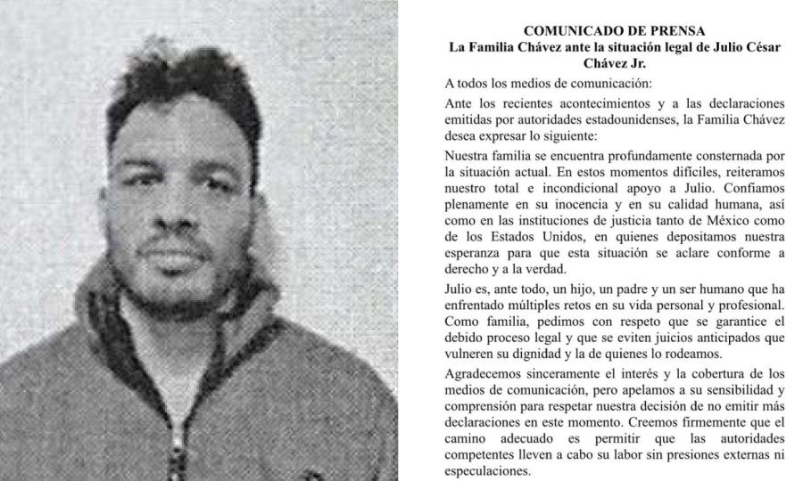 Familia de Julio César Chávez Jr defiende su inocencia tras arresto