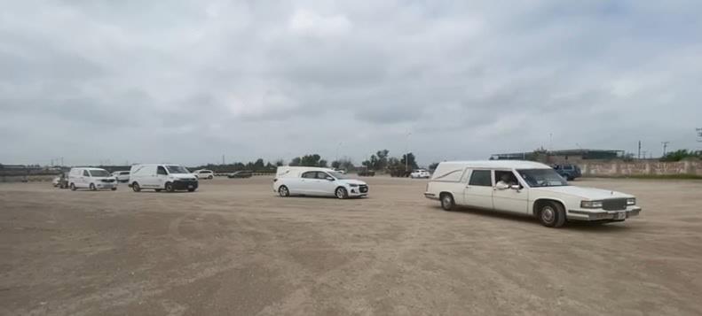 Emotivo cortejo fúnebre recorre Nueva Rosita en homenaje a José Luis Ramos Herrera