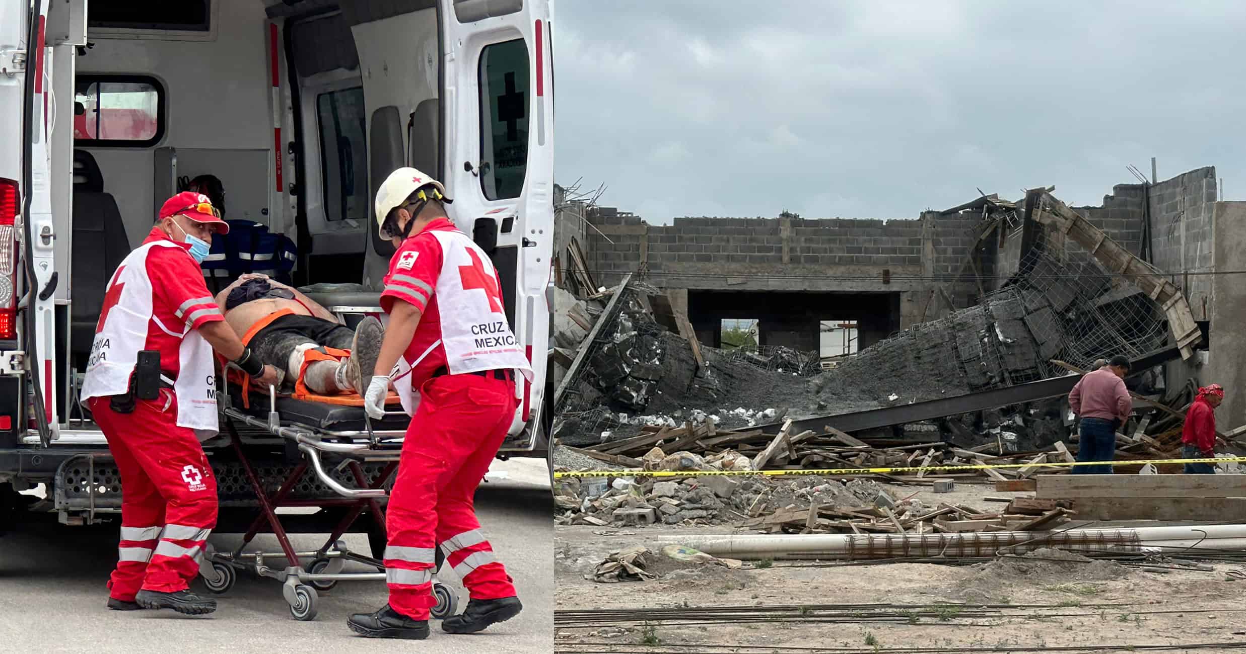 Clausuran obra en Piedras Negras tras colapso de cimbra que dejó 13 lesionados