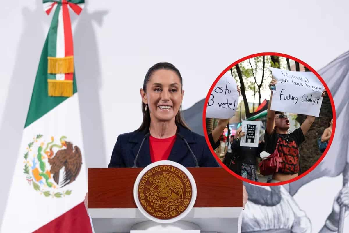 Sheinbaum condena discriminación en marcha contra gentrificación