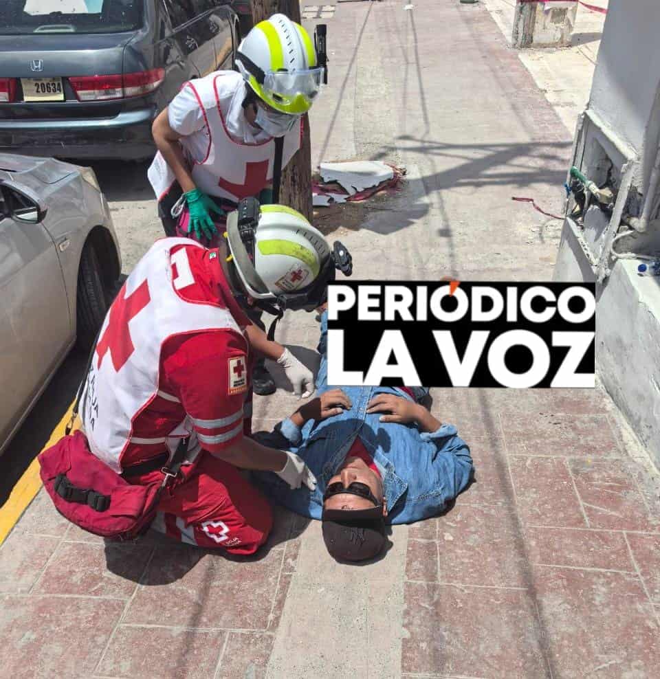 Se electrocuta y cae desde 5 metros