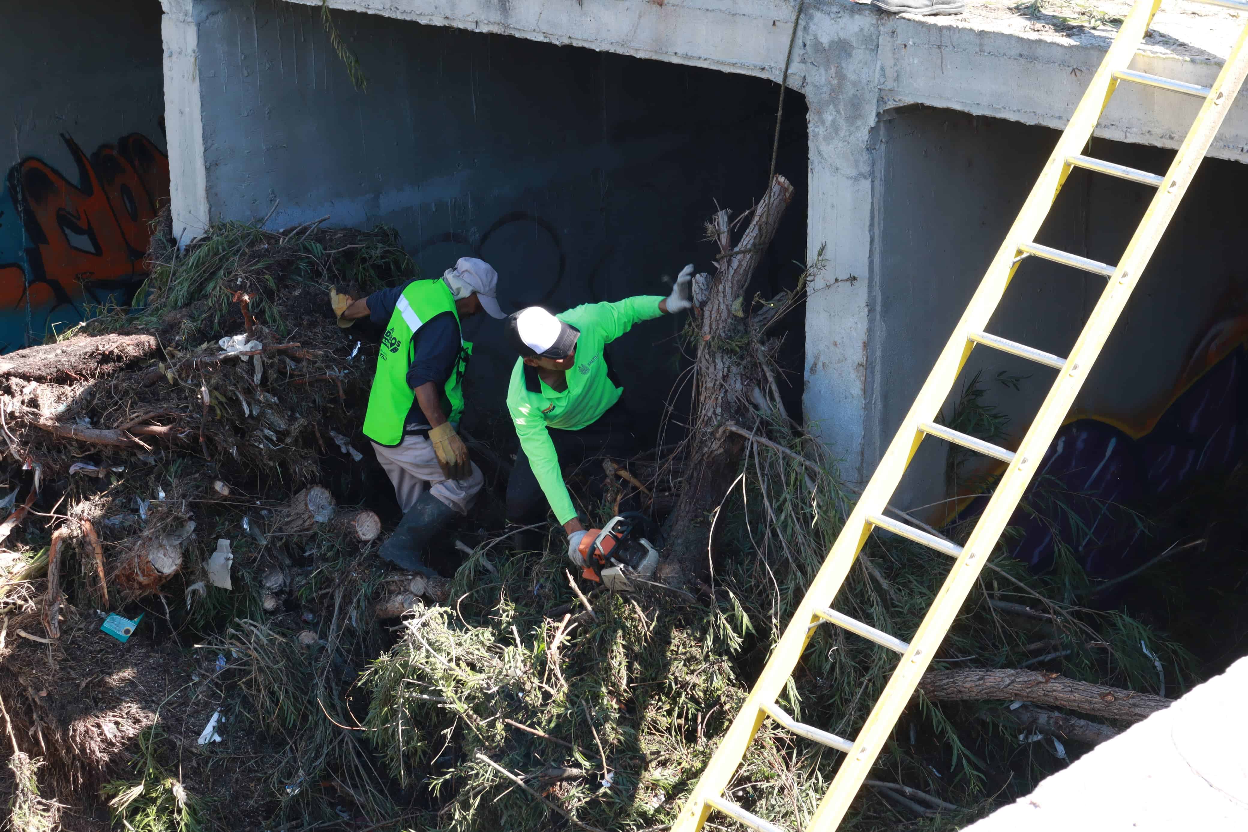 Trabajos de desazolve y mejoras en seguridad vial en Saltillo para garantizar un tránsito seguro