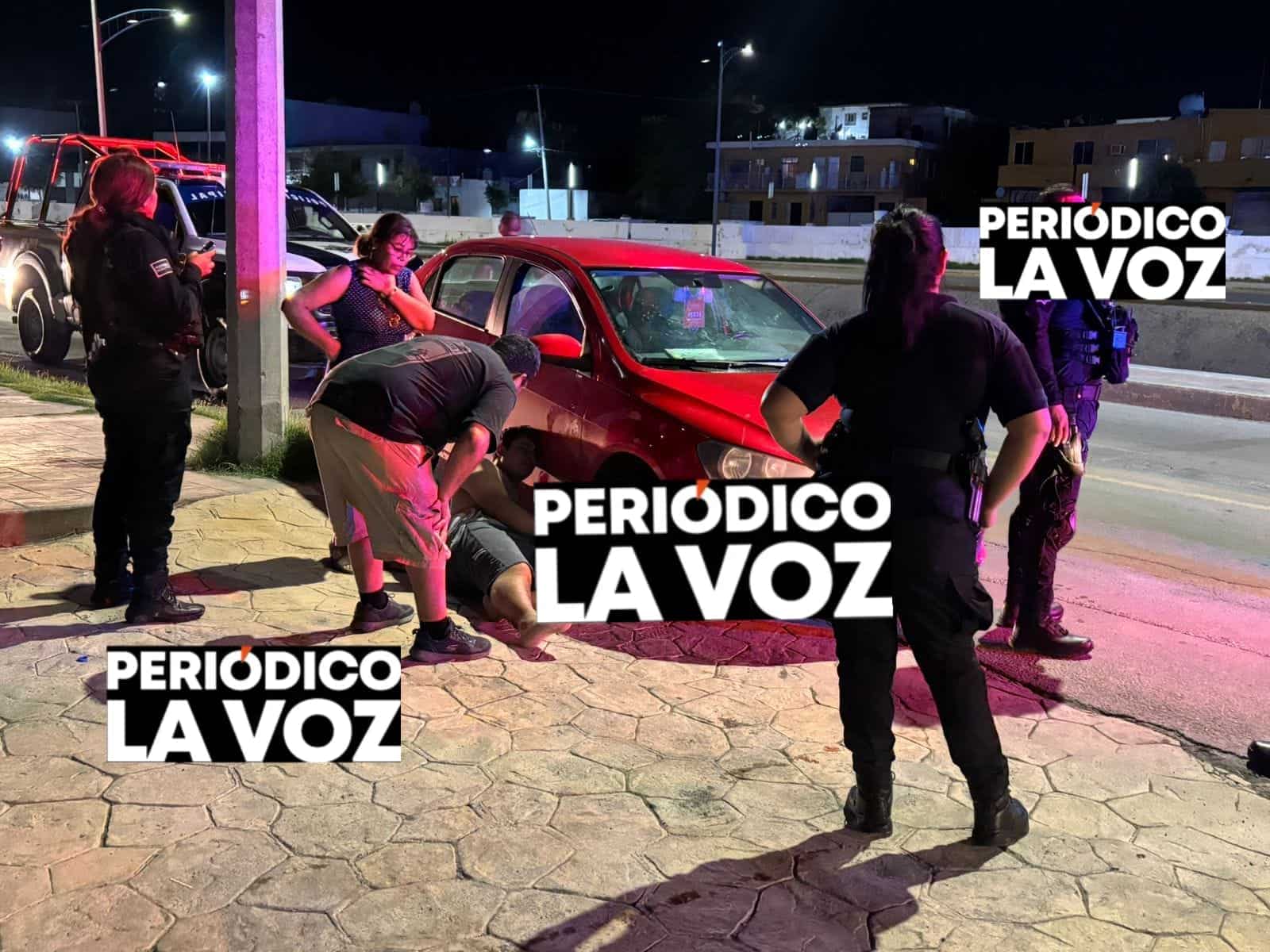 Lo asaltan y lo dejan  golpeado en la calle
