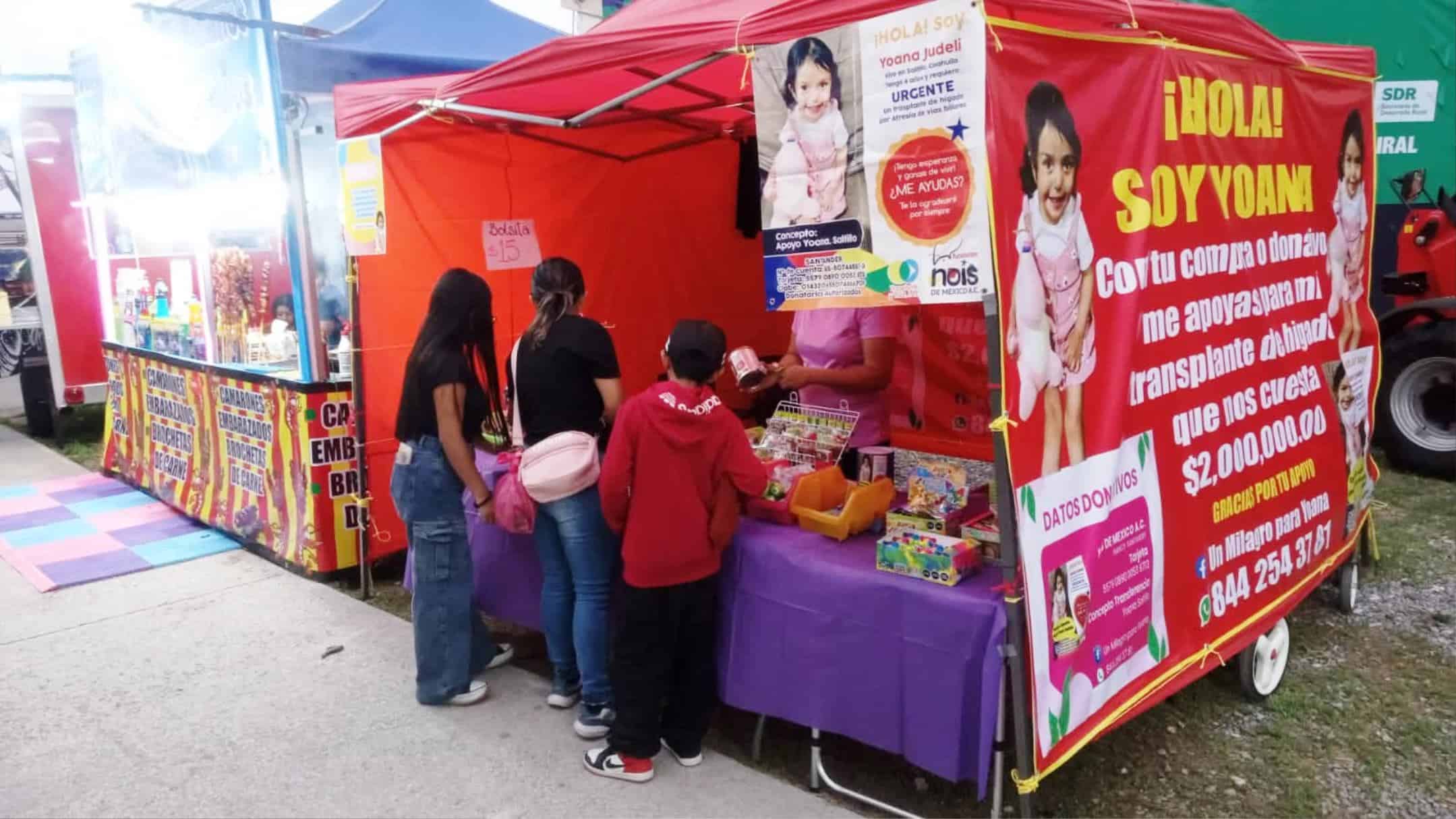 Colecta por boteo para trasplante de hígado en Feria Saltillo 2025