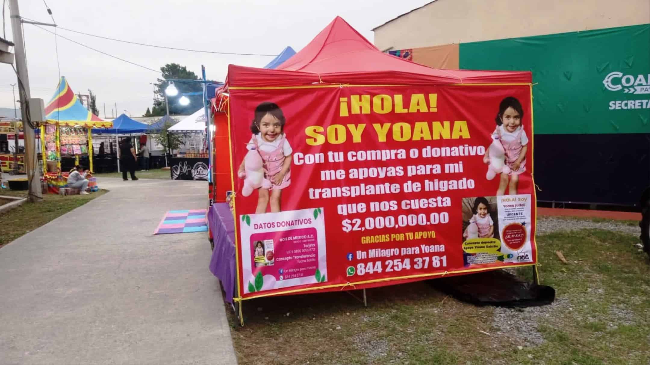 Colecta por boteo para trasplante de hígado en Feria Saltillo 2025