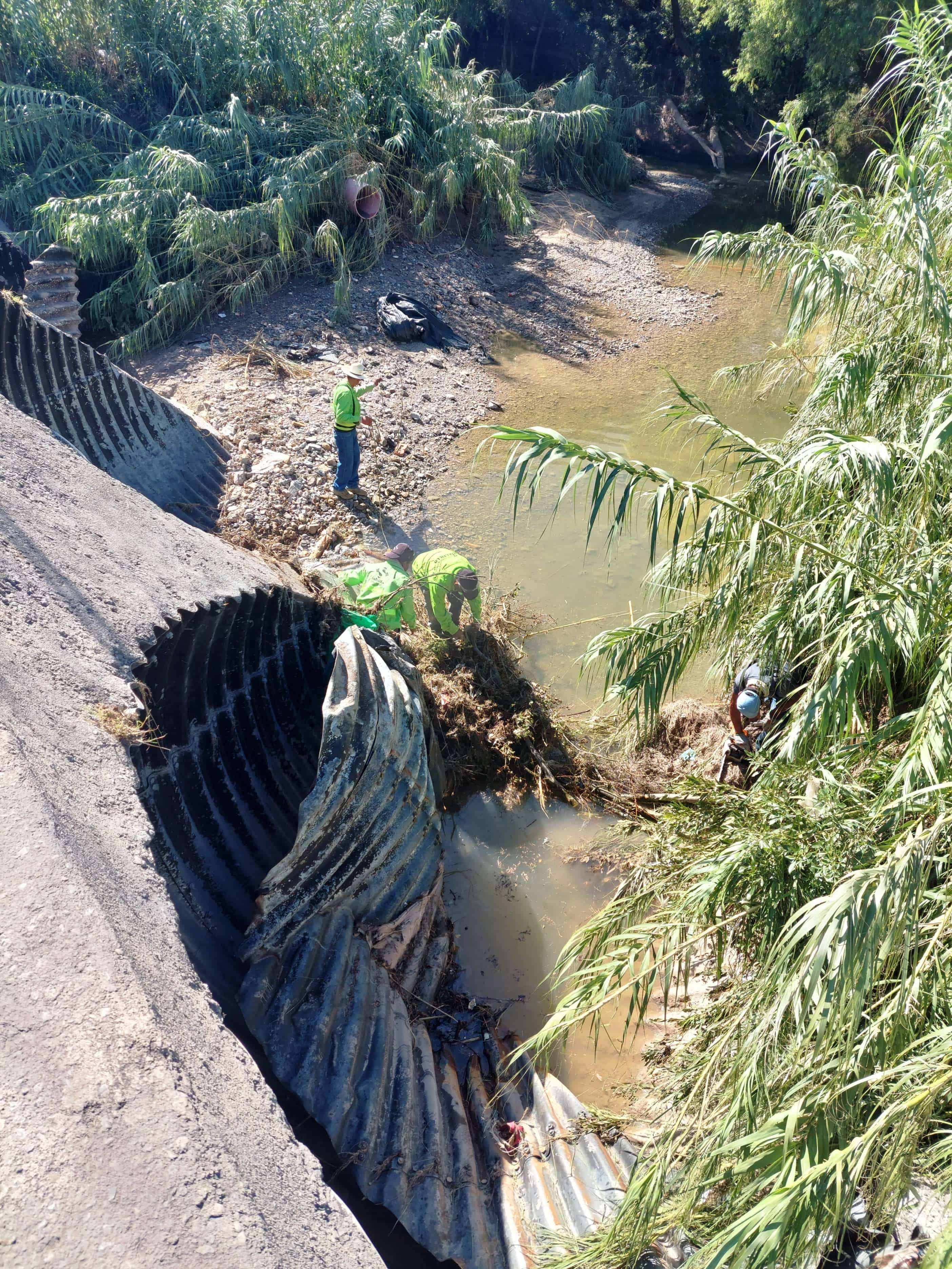 Refuerzo de limpieza en arroyos y vialidades de Saltillo
