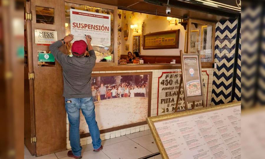 Profeco suspende restaurantes de Puebla por cobrar propina