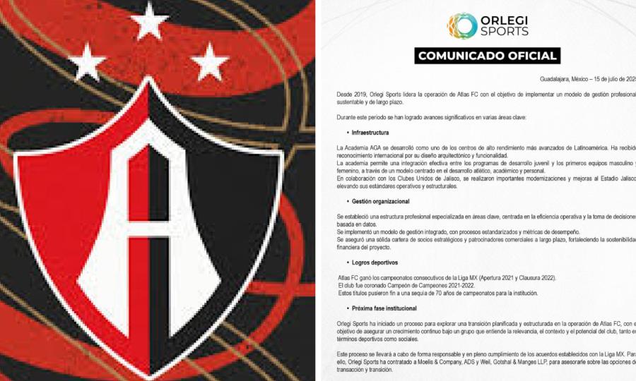 Grupo Orlegi inicia proceso de venta del Atlas en México