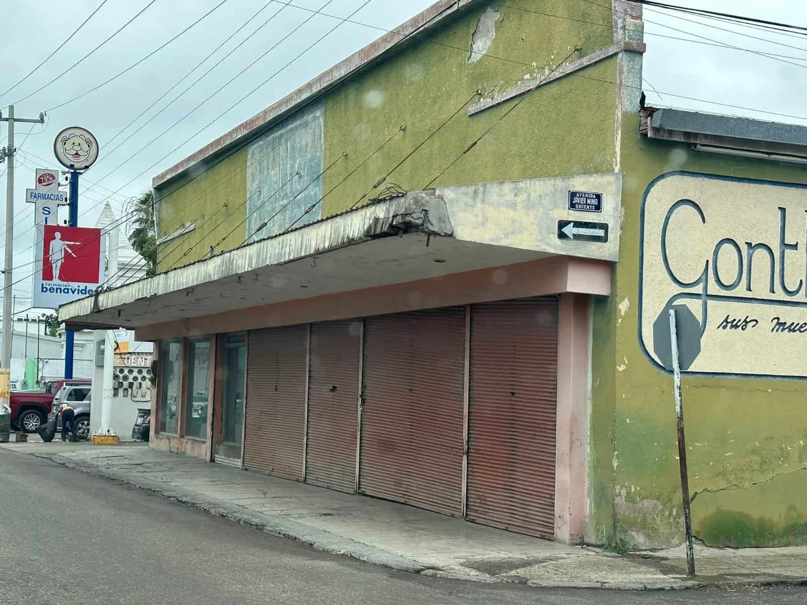 Detectan riesgo de colapso en techos del centro de Allende