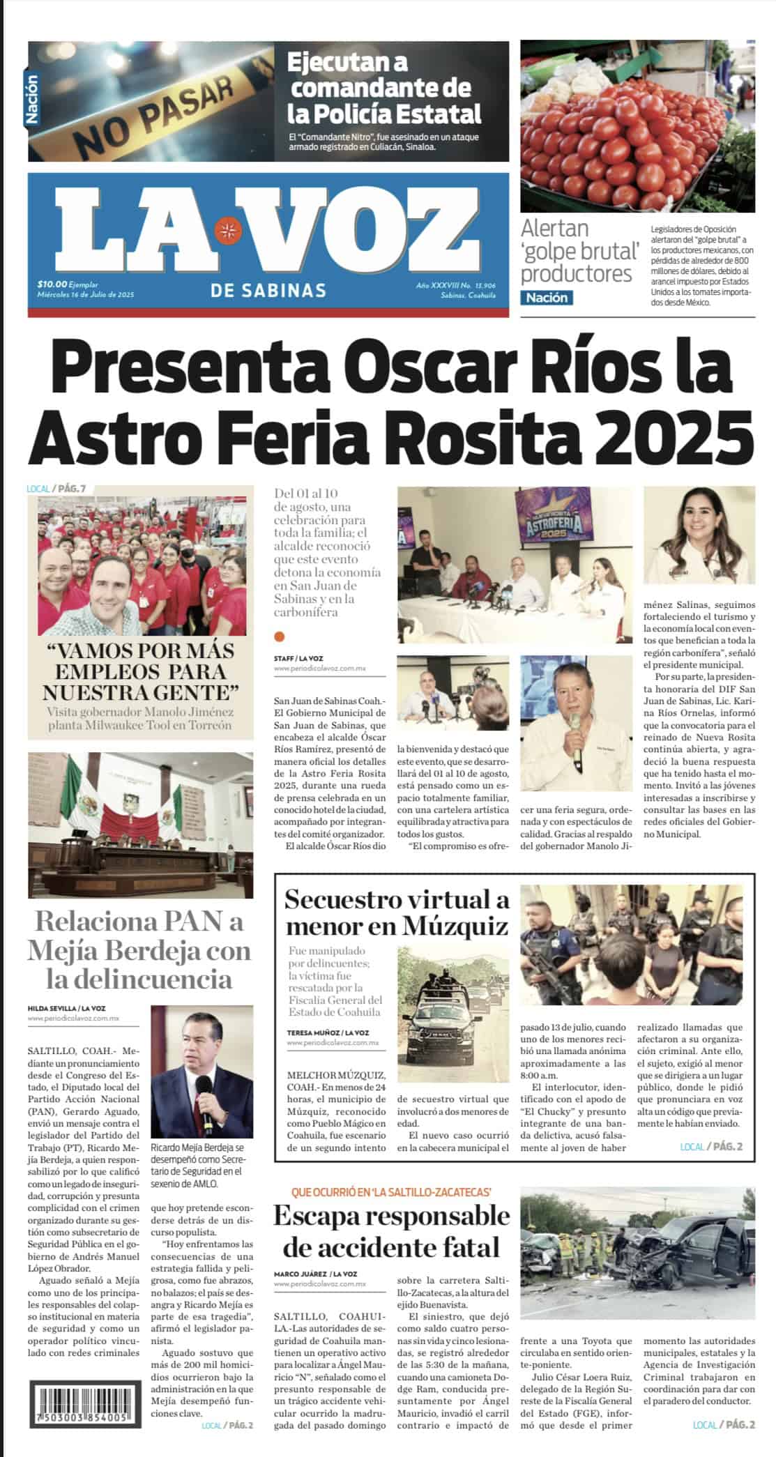 Portada sabinas