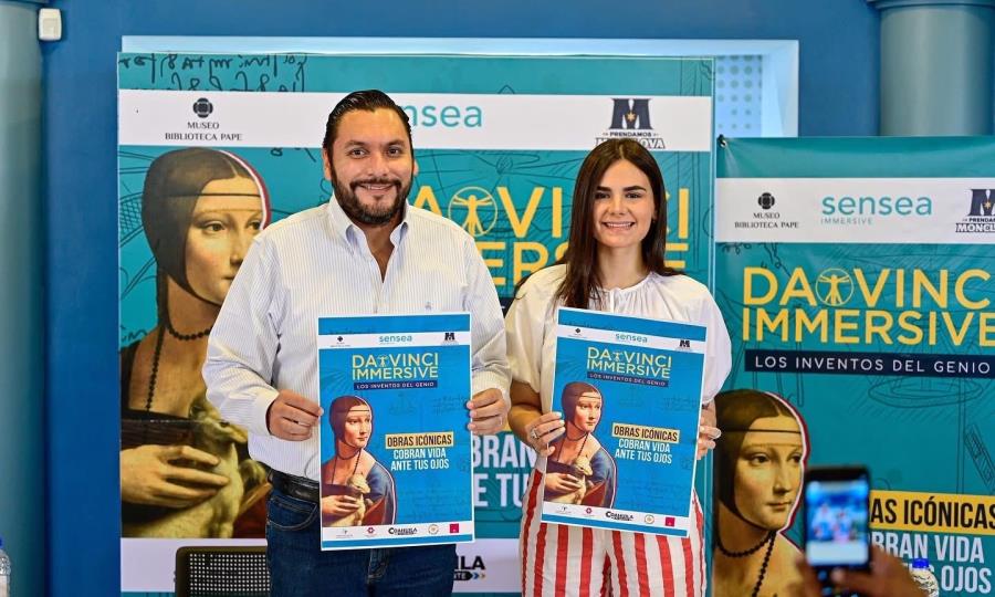 Presentan exposición ‘Da Vinci Immersive’