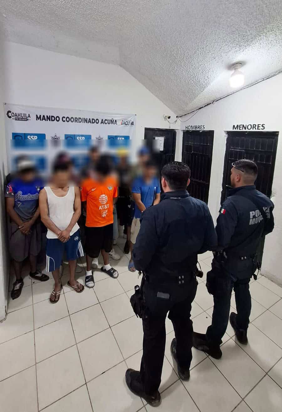Aumenta la delincuencia en Acuña: 11 detenidos en reciente operativo de seguridad