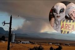 Incendio cerca del Área 51 desata teorías extraterrestres