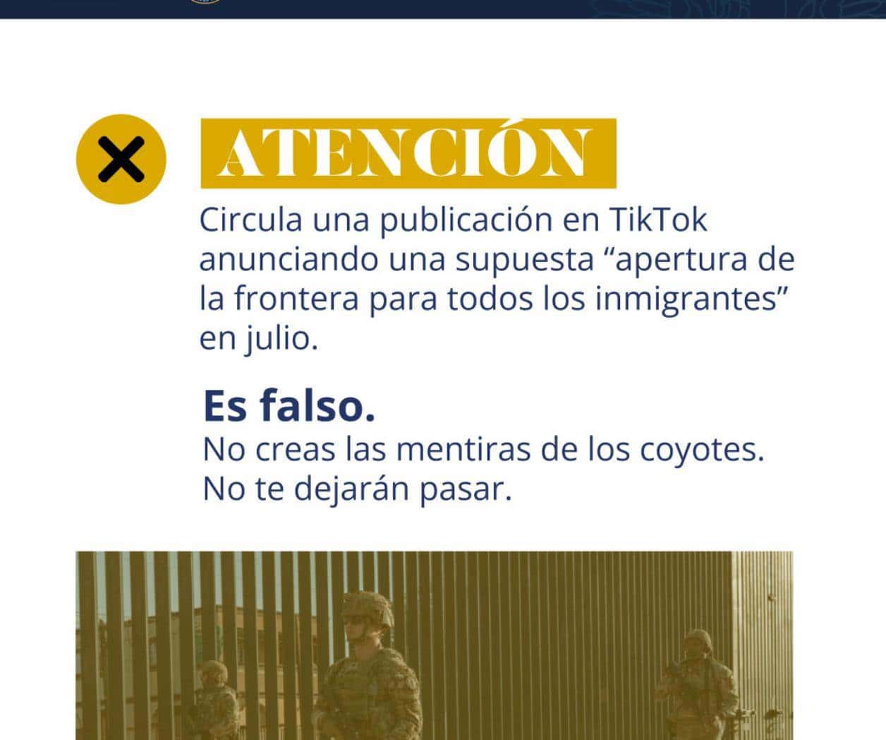 Embajada de Estados Unidos en México desmiente rumor falso en TikTok