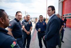 Alcalde Javier Díaz González respalda al Patronato de Bomberos de la Región Sureste