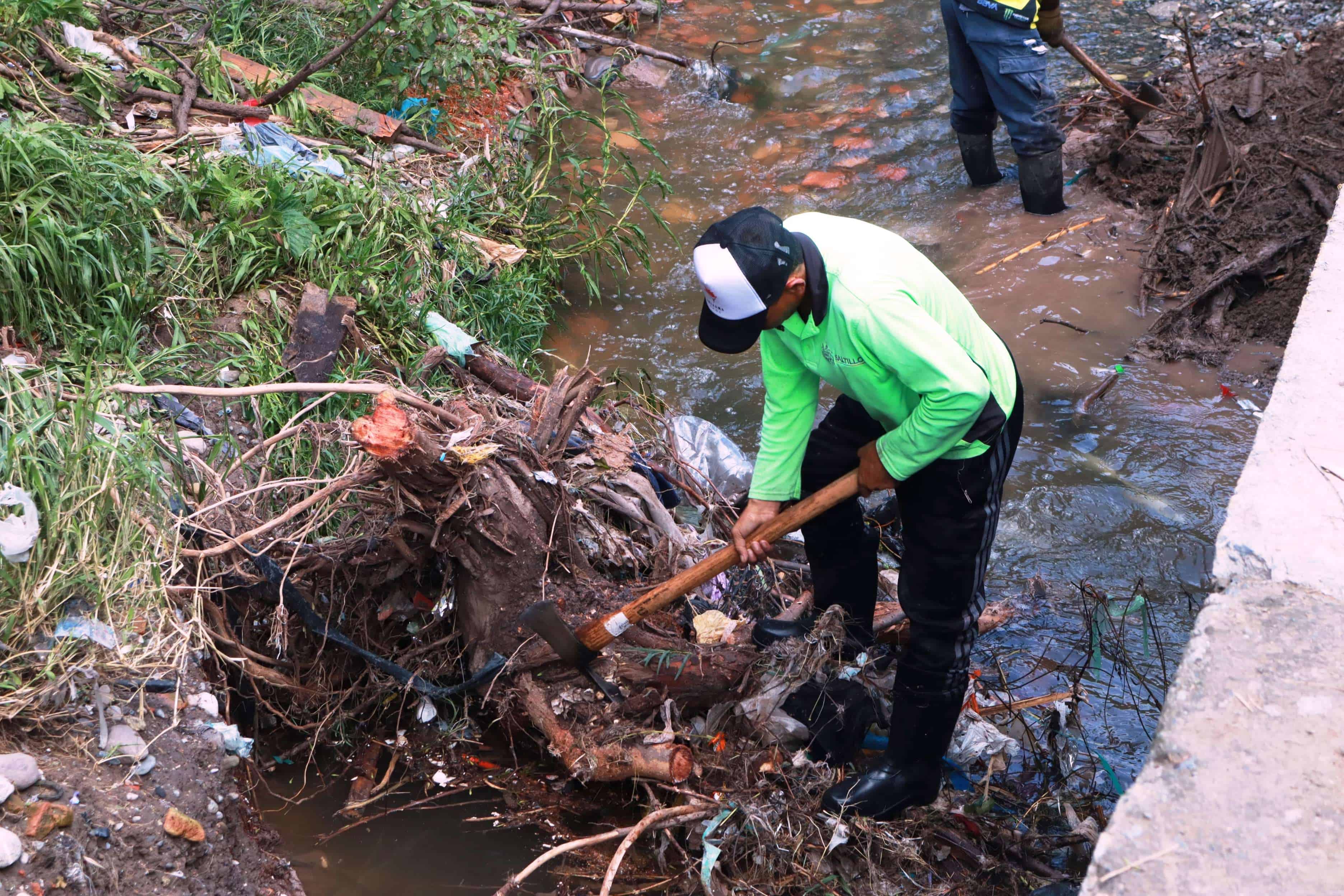 Saltillo: Rehabilitación del talud en Canal Pluvial La Aurora