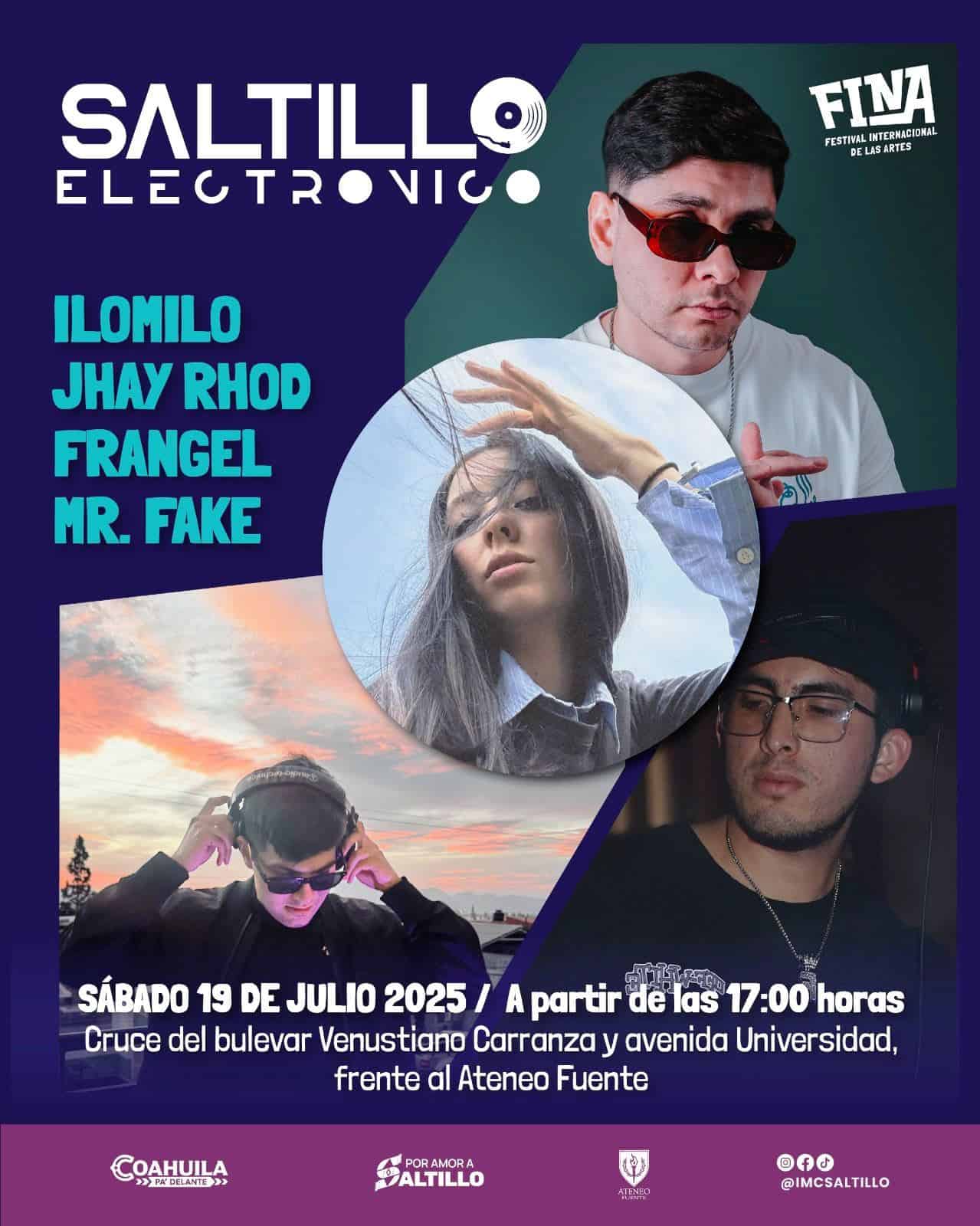 Evento cultural Saltillo Electrónico reunirá a grandes exponentes musicales