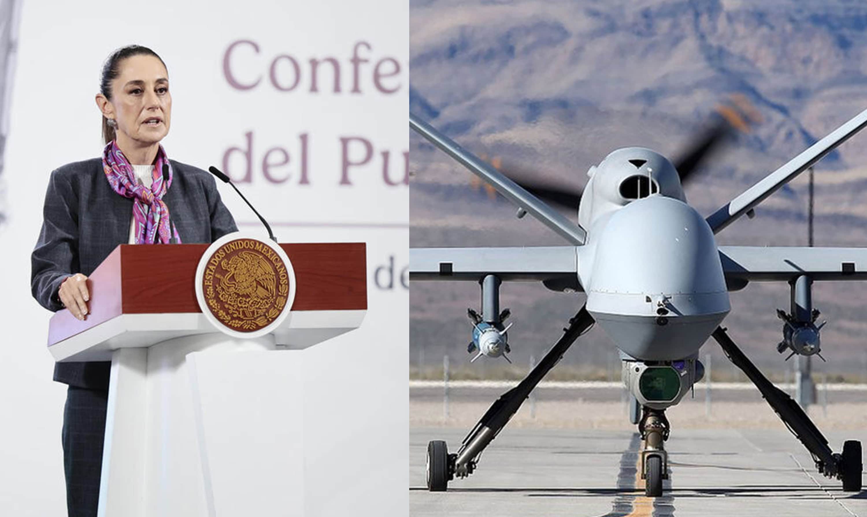 Sheinbaum desmiente amenaza de drones de EE. UU. por crimen organizado