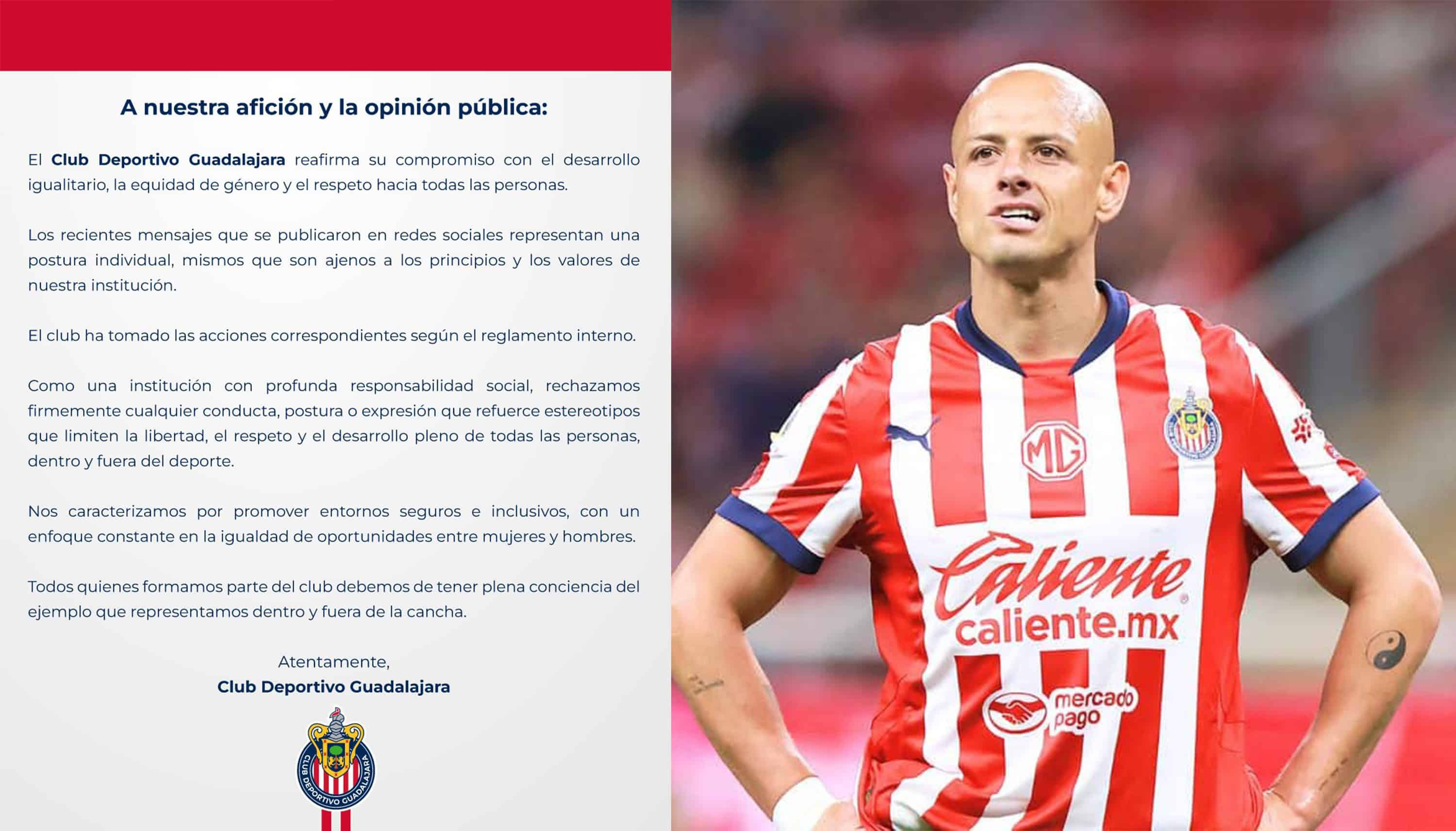 Chivas y Puma rechazan actitudes de Javier Chicharito Hernandez