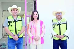 Alcaldesa Sari Pérez Cantú supervisa avance de obras públicas