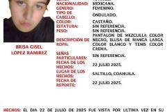 Desaparecen adolescente y dos adultos mayores en Saltillo