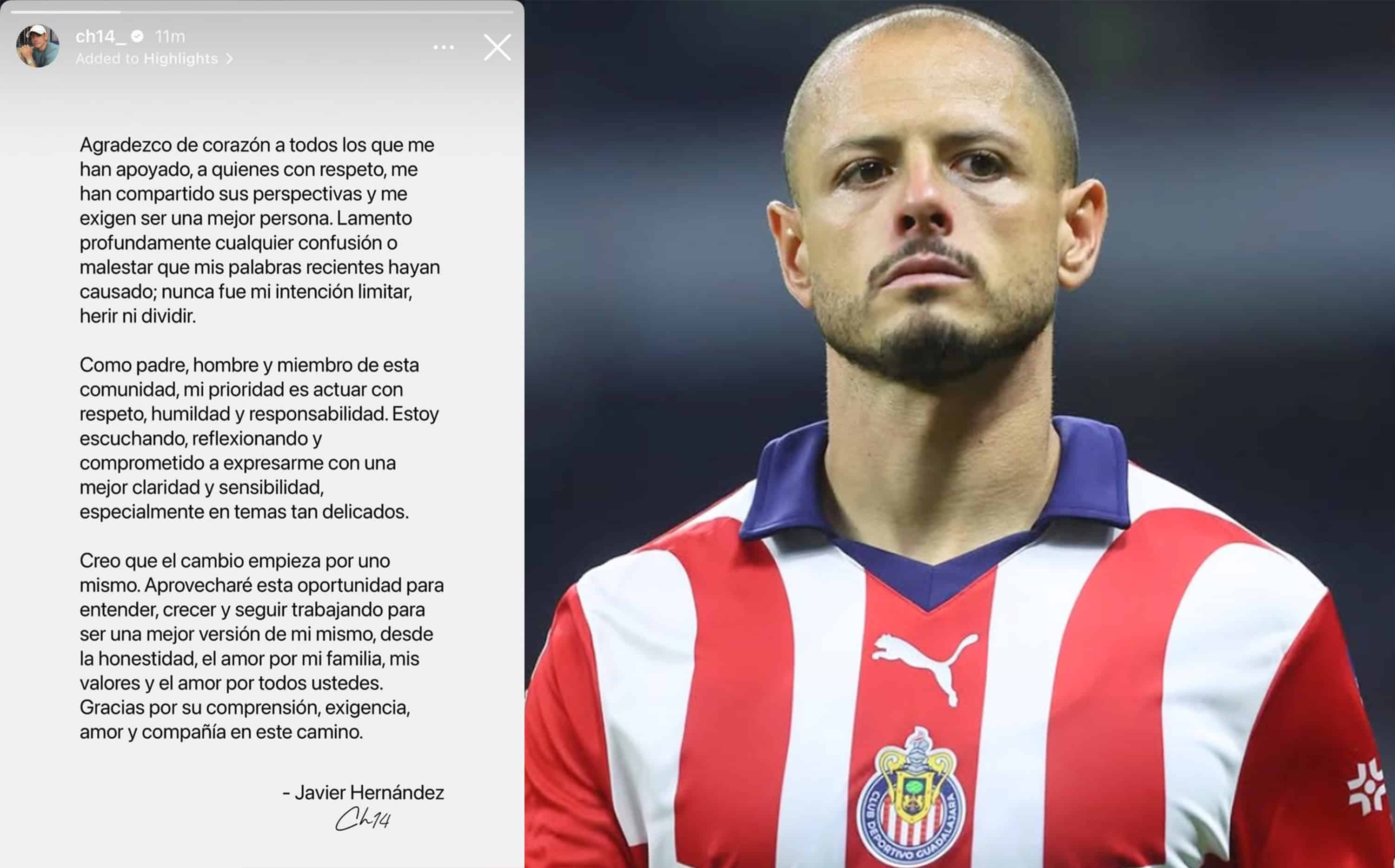 Javier Chicharito Hernández se Disculpa por Comentarios Polémicos