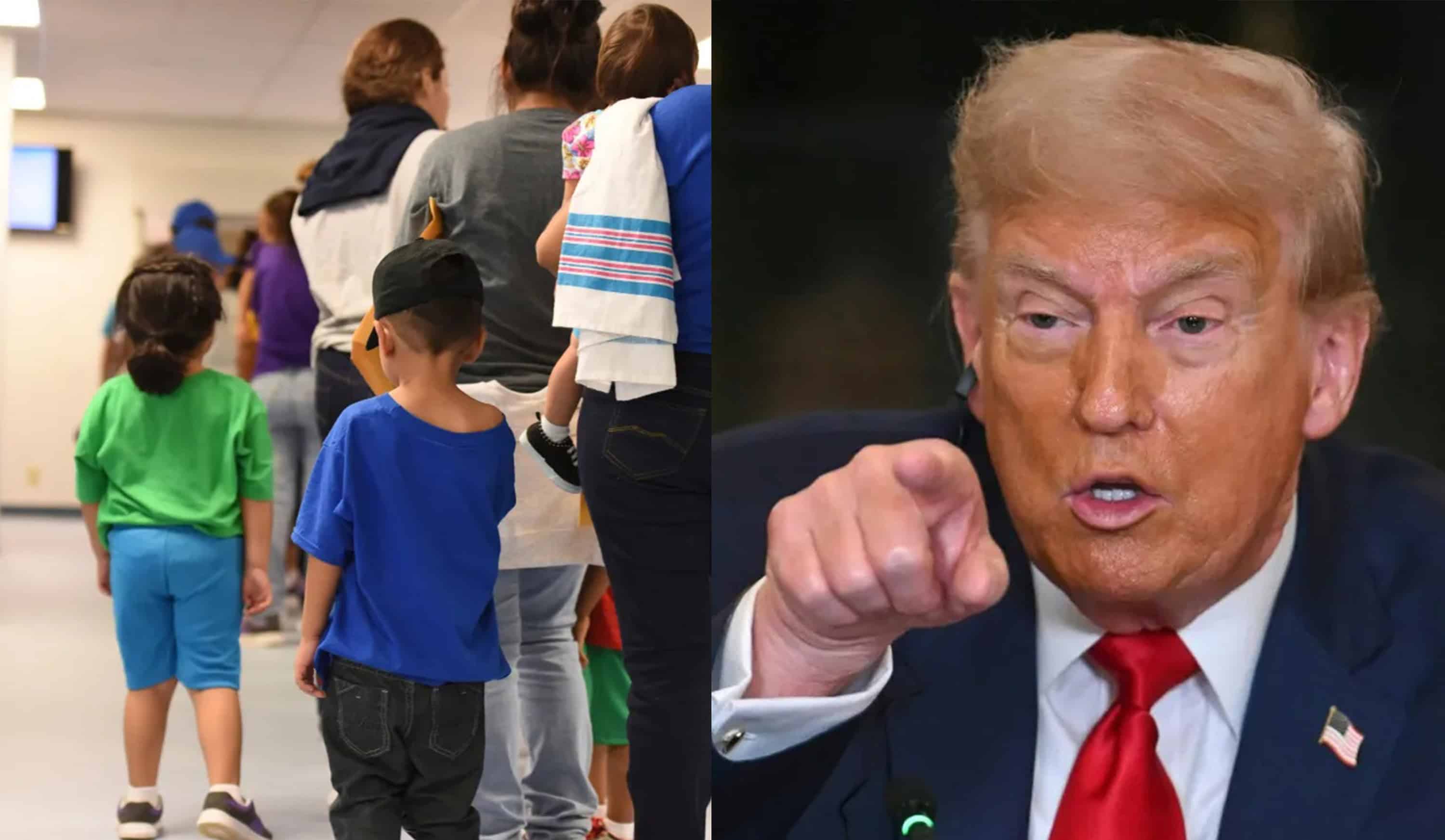 Trump amenaza con cartas a niños migrantes