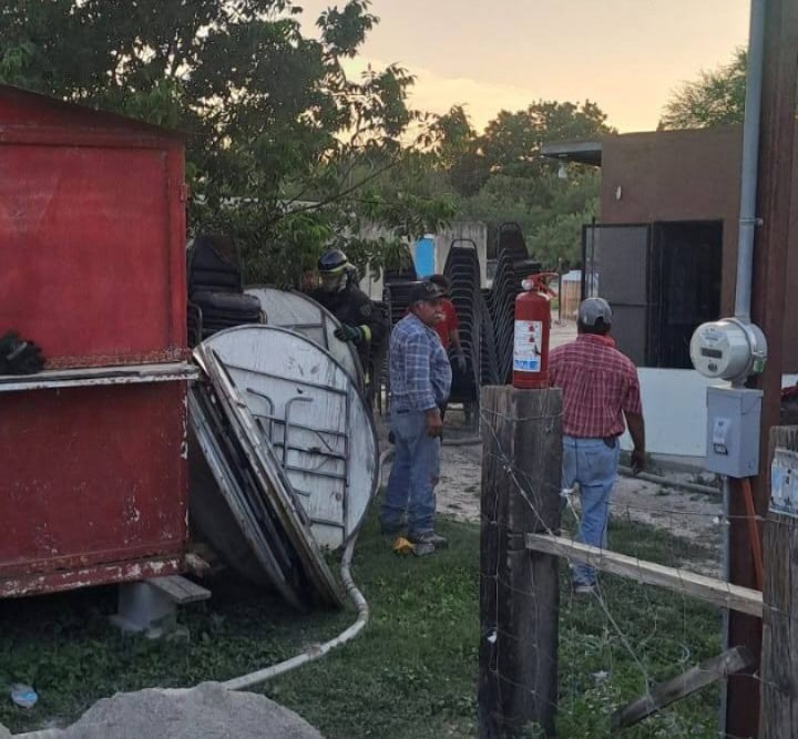 Incendio en ejido Tío Pío deja cuantiosos daños materiales en Zaragoza
