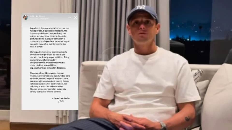 Javier Chicharito Hernández se disculpa por declaraciones machistas