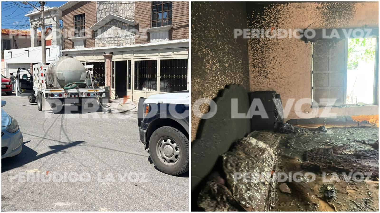 Por corto en abanico, se quema casa  en la Obrera