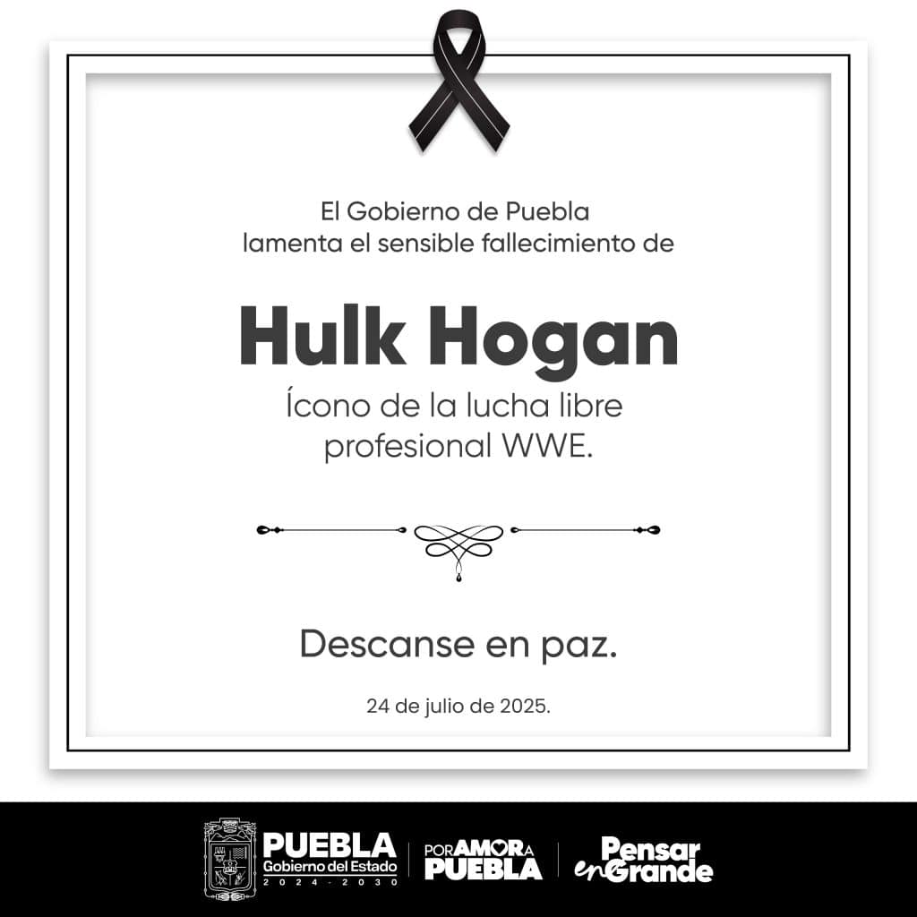 ¿Prioridades confundidas? Gobierno de Puebla despide a Hulk Hogan y desata críticas