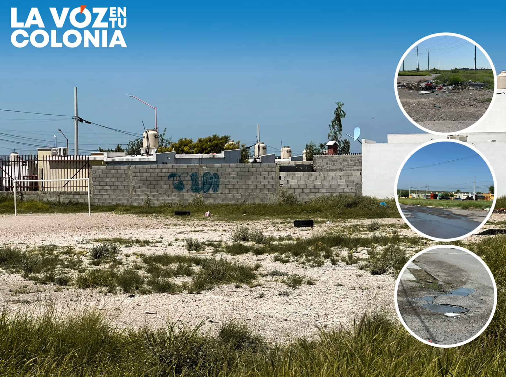 La voz en tu colonia: Vive Villa Real entre basura, baches e inseguridad