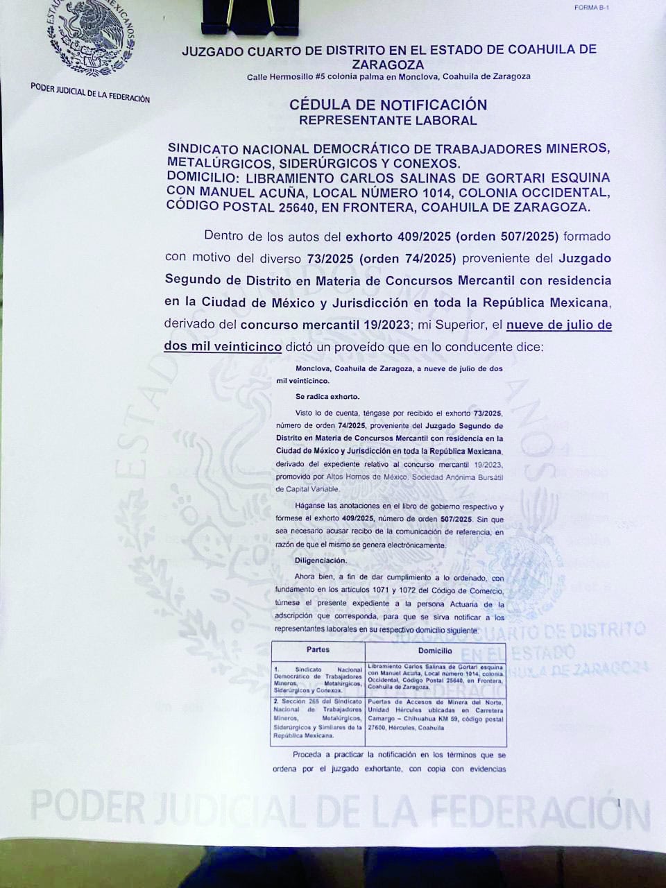 Tensión en planta siderúrgica de AHMSA ante retiro de equipo