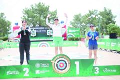 Ana Paula Vázquez y Sebastián García brillan en torneo de tiro con arco