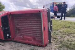 Aparatosa volcadura deja un lesionado en tramo Nava–Morelos