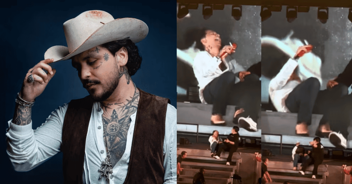 Christian Nodal acusado de ofrecer concierto en estado de ebriedad