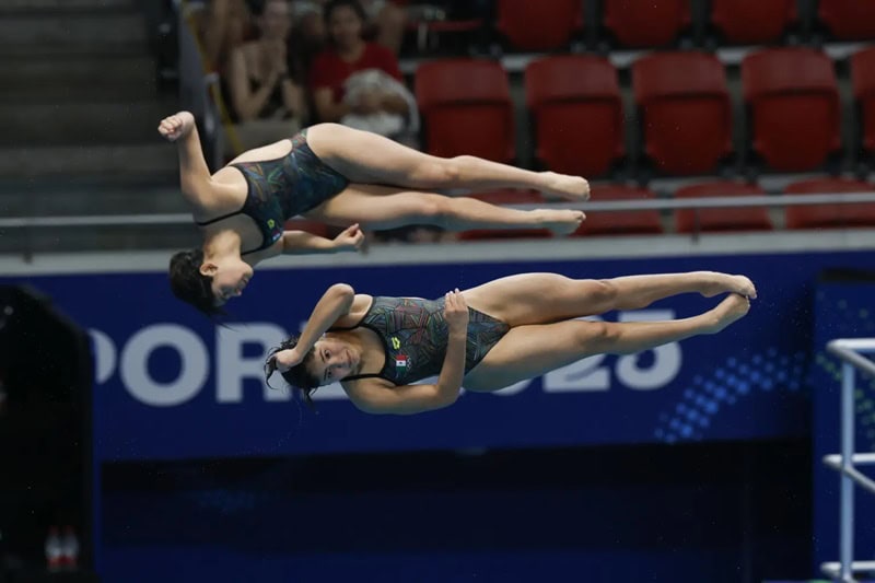 Gemelas mexicanas Lía y Mía Cueva ganan bronce en Campeonato Mundial de Clavados