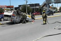 Intensa movilización por accidente de pipa GonGas en Plaza Patio