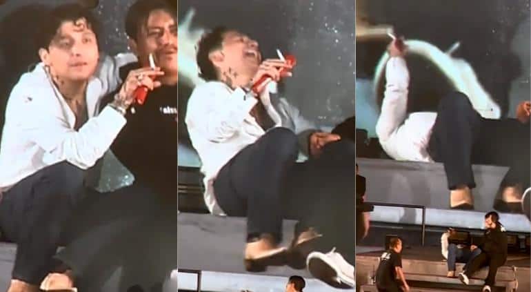 Christian Nodal acusado de ofrecer concierto en estado de ebriedad