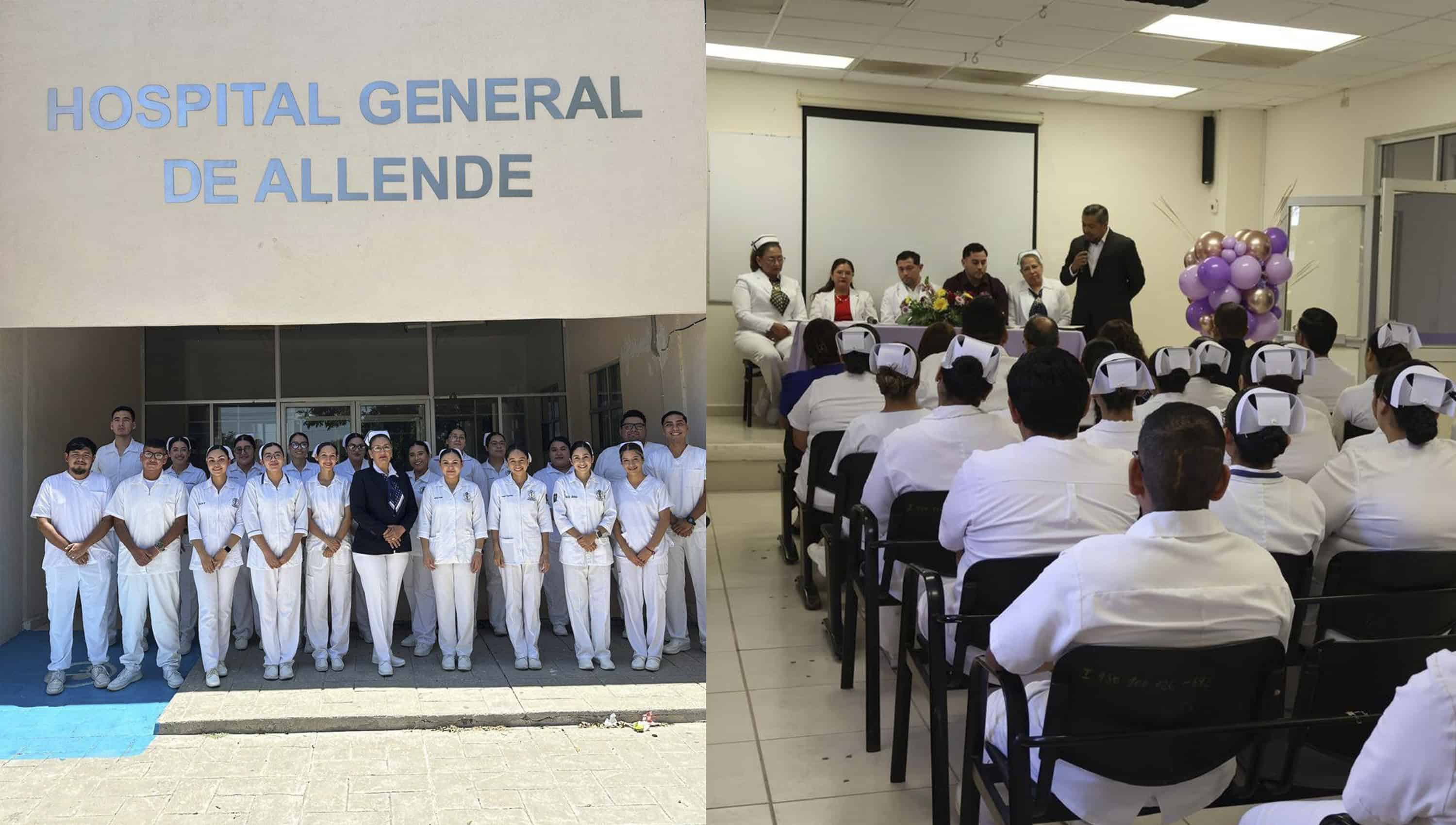 Entregan constancias a jóvenes de Enfermería y Nutrición en Allende