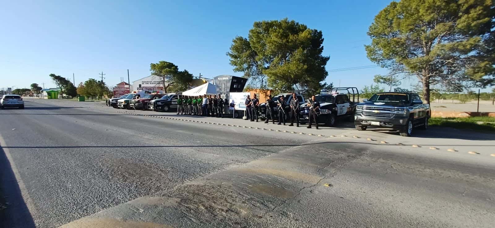 Operativo de Seguridad y Prevención en San Buenaventura, Coahuila