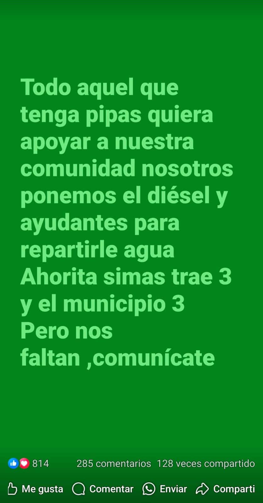 Alcalde de Sabinas reconoce incapacidad para resolver desabasto de agua