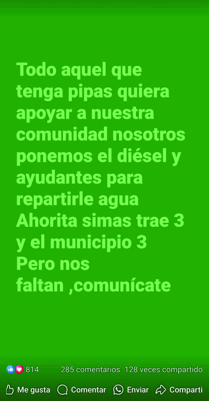 Alcalde de Sabinas reconoce incapacidad ante crisis de desabasto de agua