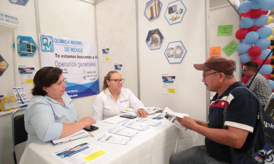 Más de 12 mil empleos vinculados en Coahuila gracias a ferias y jornadas