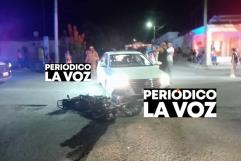 Motociclista herido tras choque con conductor de MG