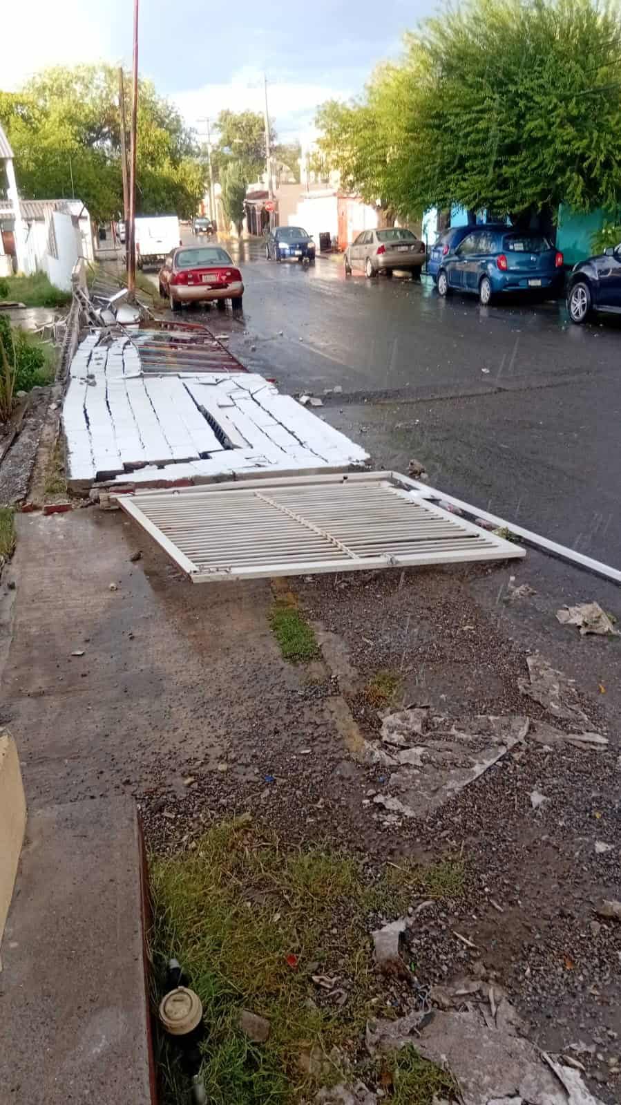 Intensas rachas de viento provocan daños en colonias de Frontera, Coahuila